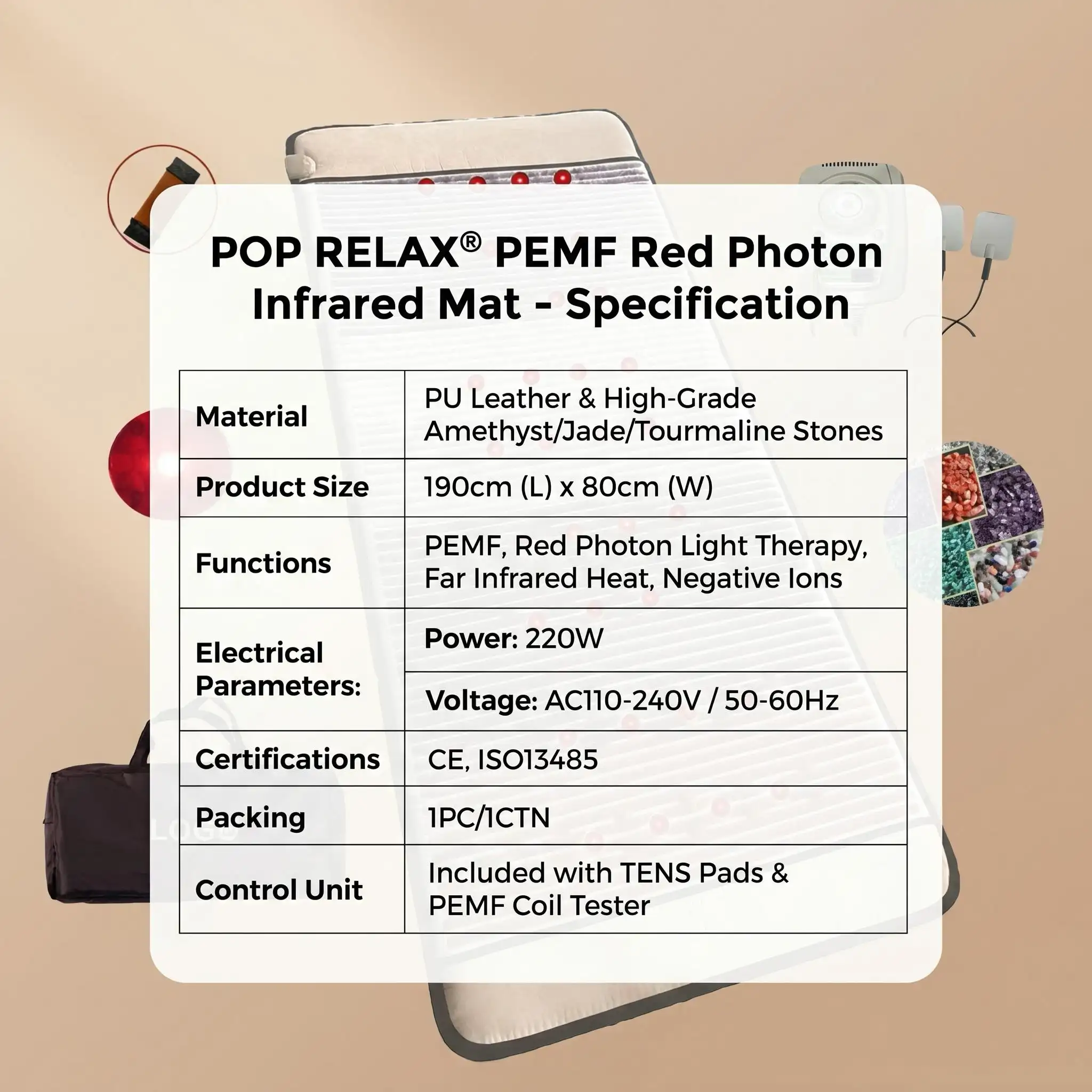 7 Chakra pemf mat