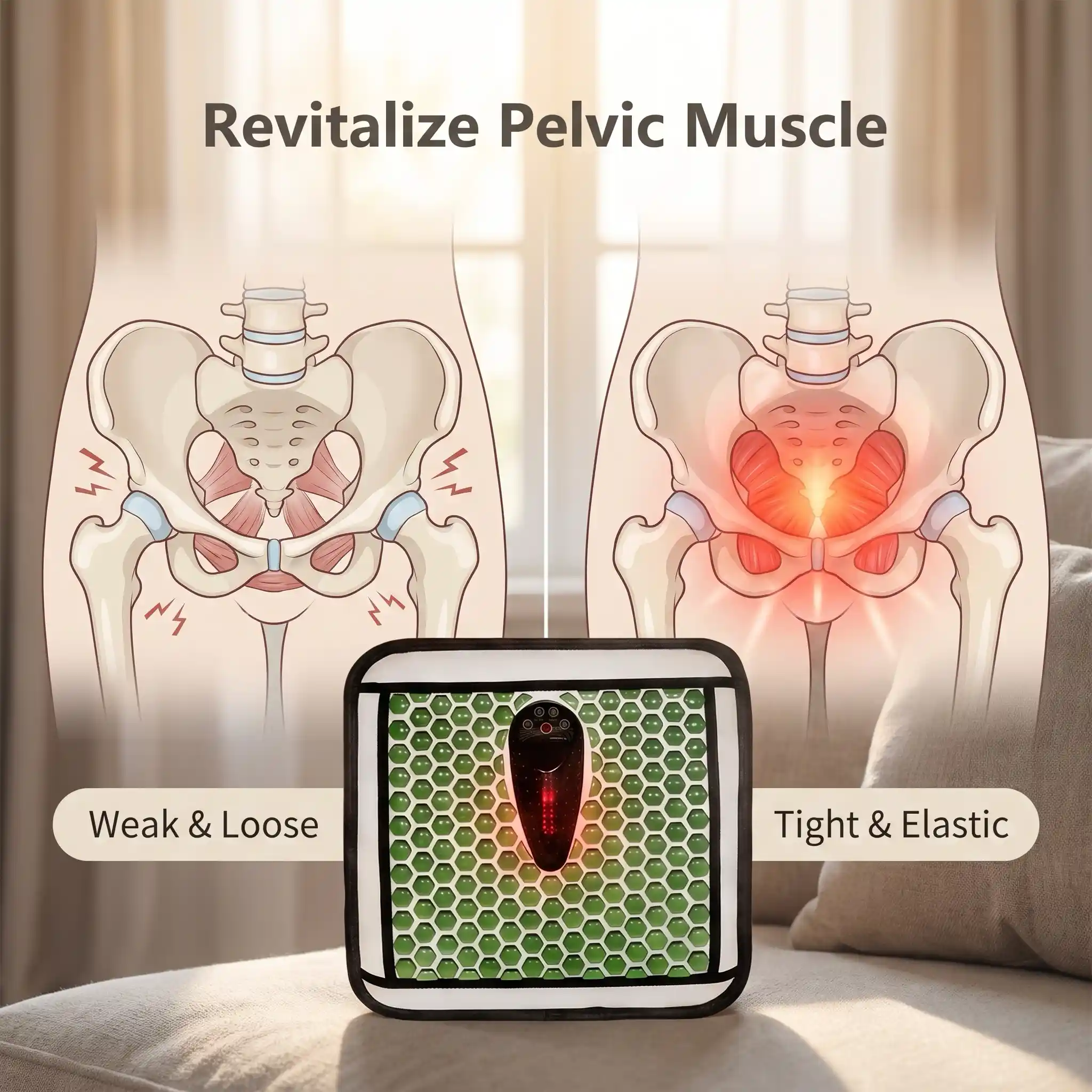 Lady pelvic massage mat
