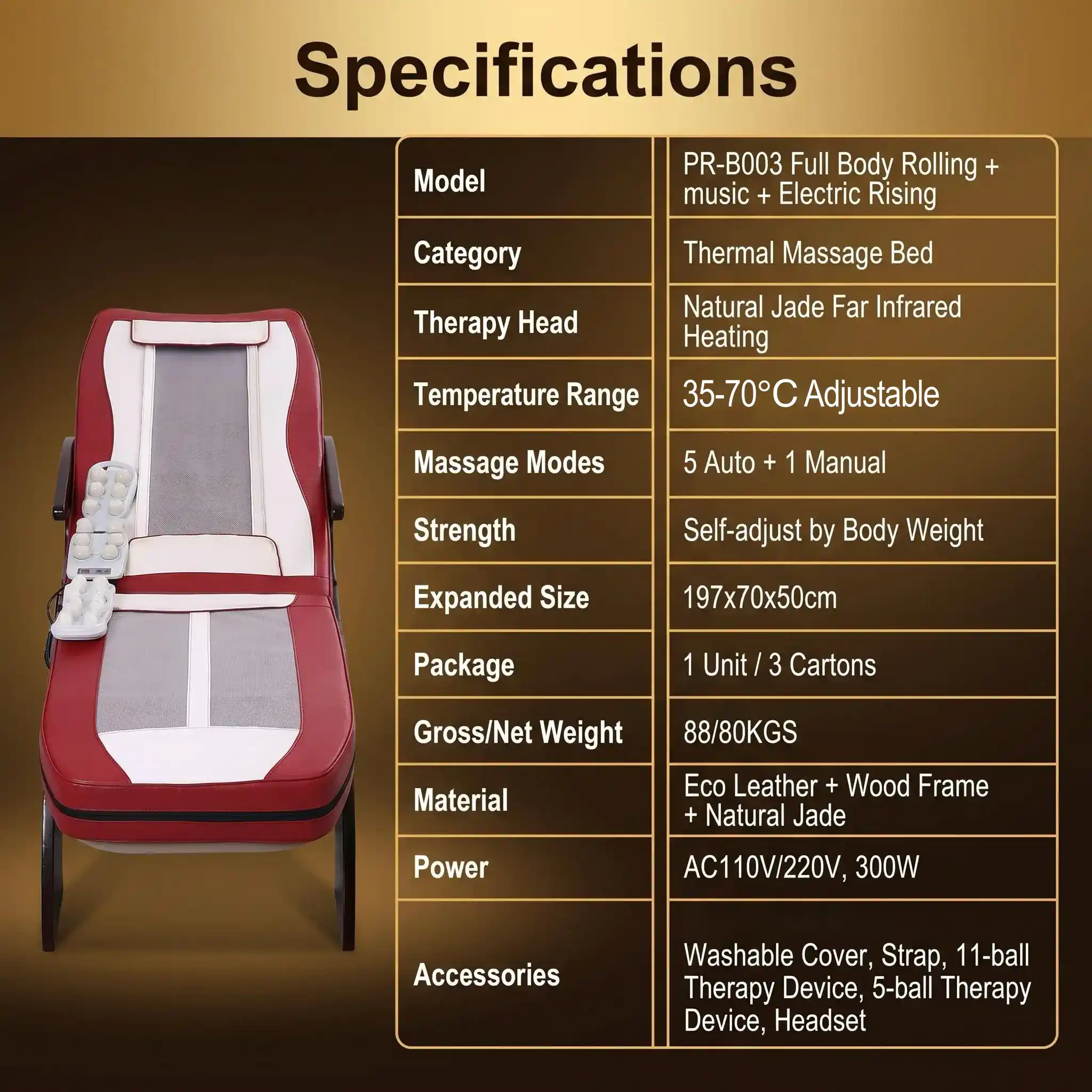 POP RELAX Nuga Best N5 PR-B003 Massage Bed
