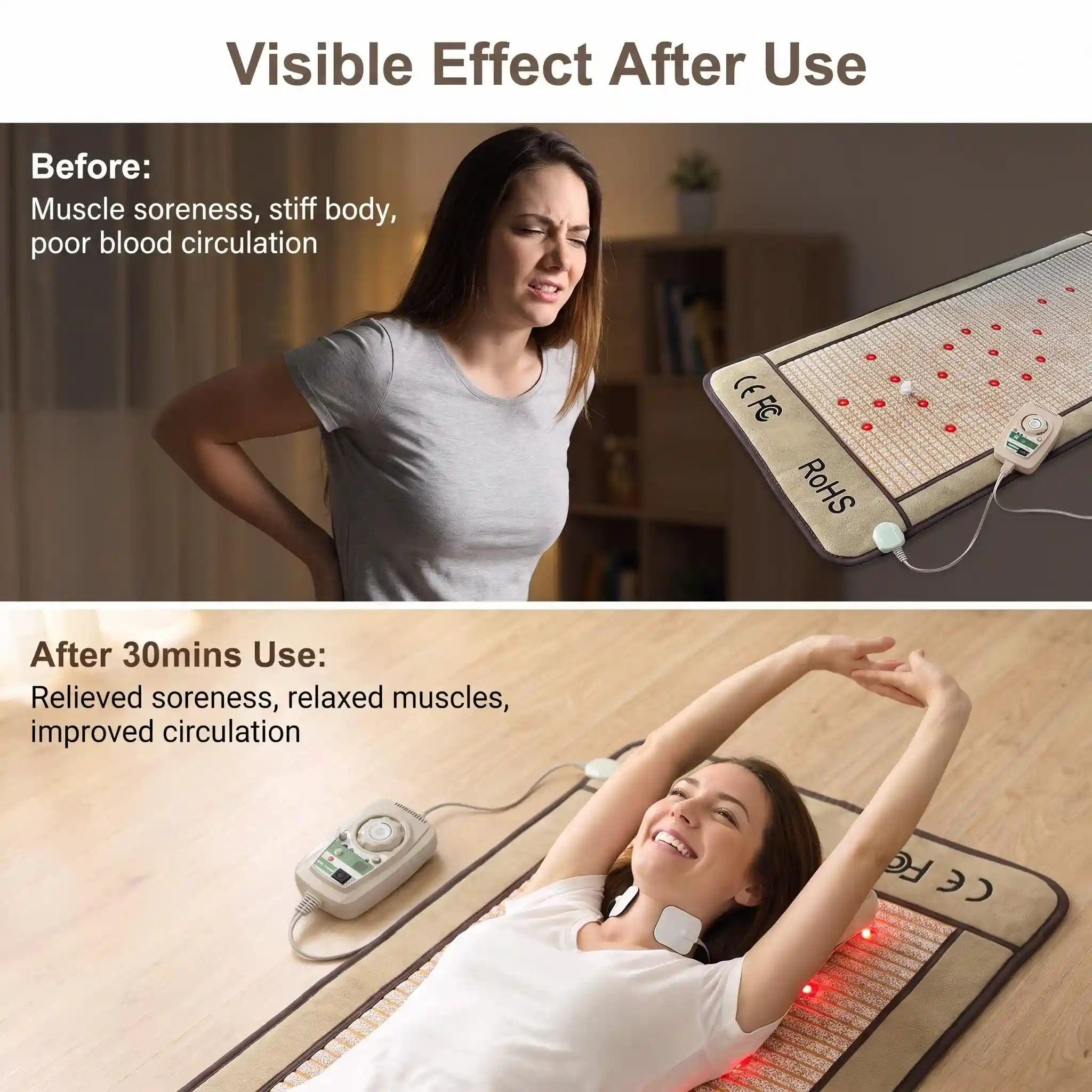 PEMF light therapy mat